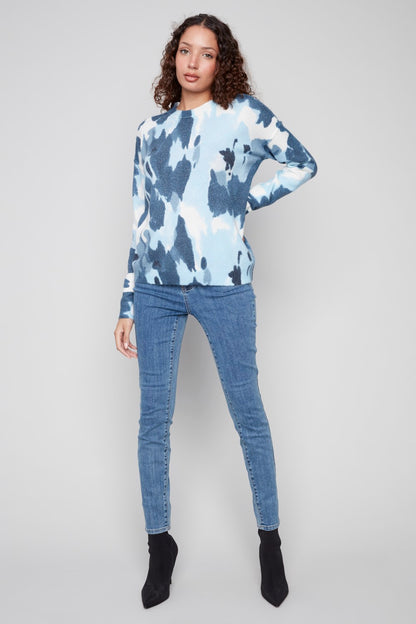 Charlie B Sweater C2546RR-918A-P989 Blue Organic