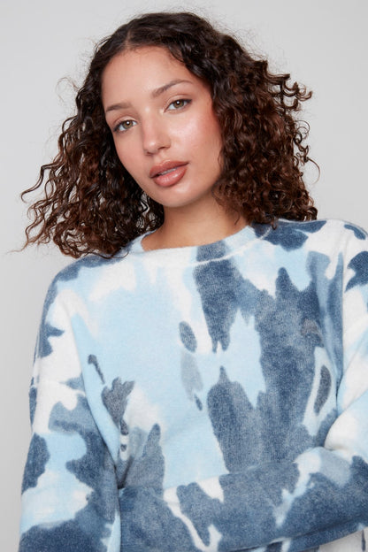 Charlie B Sweater C2546RR-918A-P989 Blue Organic