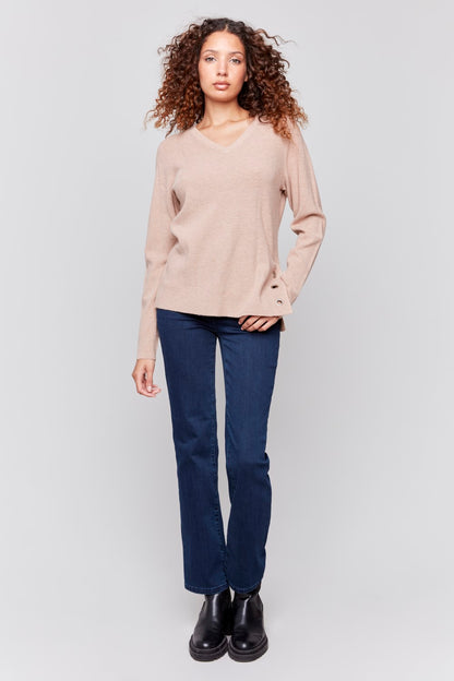 Charlie B Sweater C2569R-464A-511 H-Truffle