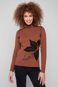 Charlie B Revisable Sweater C2681PR 965B-P903 Cacao