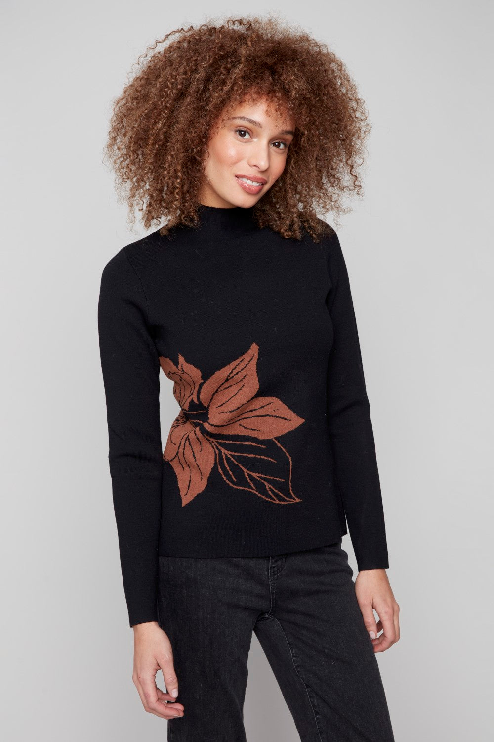 Charlie B Revisable Sweater C2681PR 965B-P903 Cacao