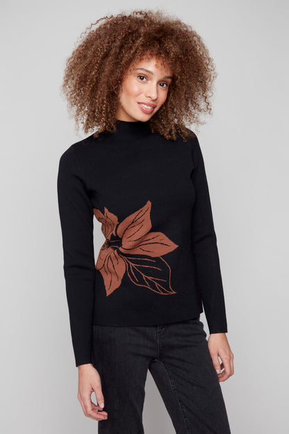 Charlie B Revisable Sweater C2681PR 965B-P903 Cacao