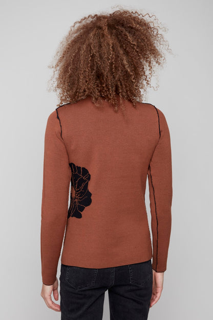 Charlie B Revisable Sweater C2681PR 965B-P903 Cacao