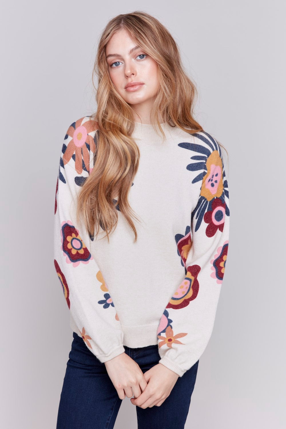 Charlie B Sweater C2689-974A-P546 H-Beige