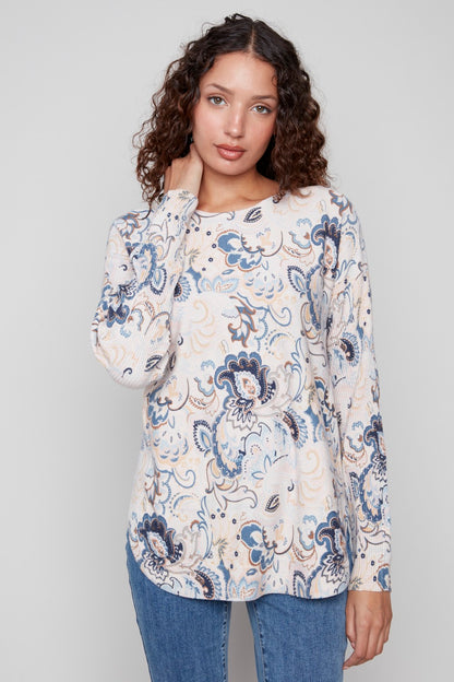 Charlie B Sweater C2818P-464A-P060 Blush