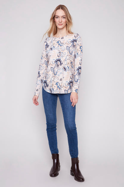 Charlie B Sweater C2818P-464A-P060 Blush