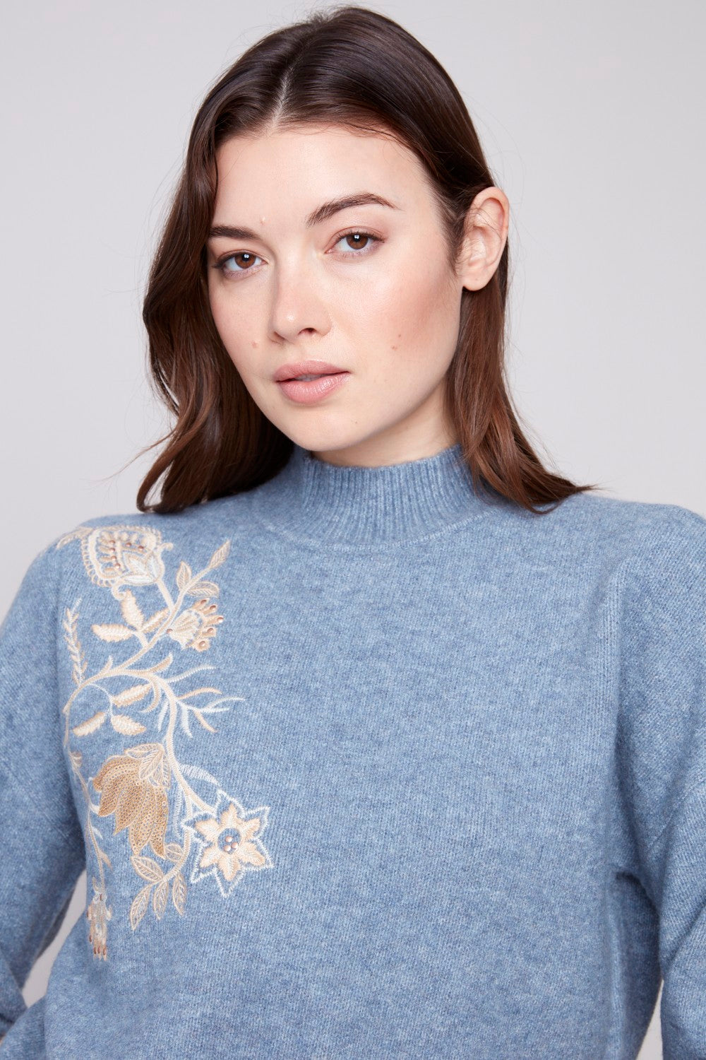 Charlie B Sweater C2856-018C-011 H-Denim