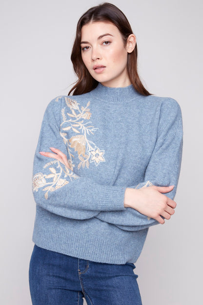 Charlie B Sweater C2856-018C-011 H-Denim