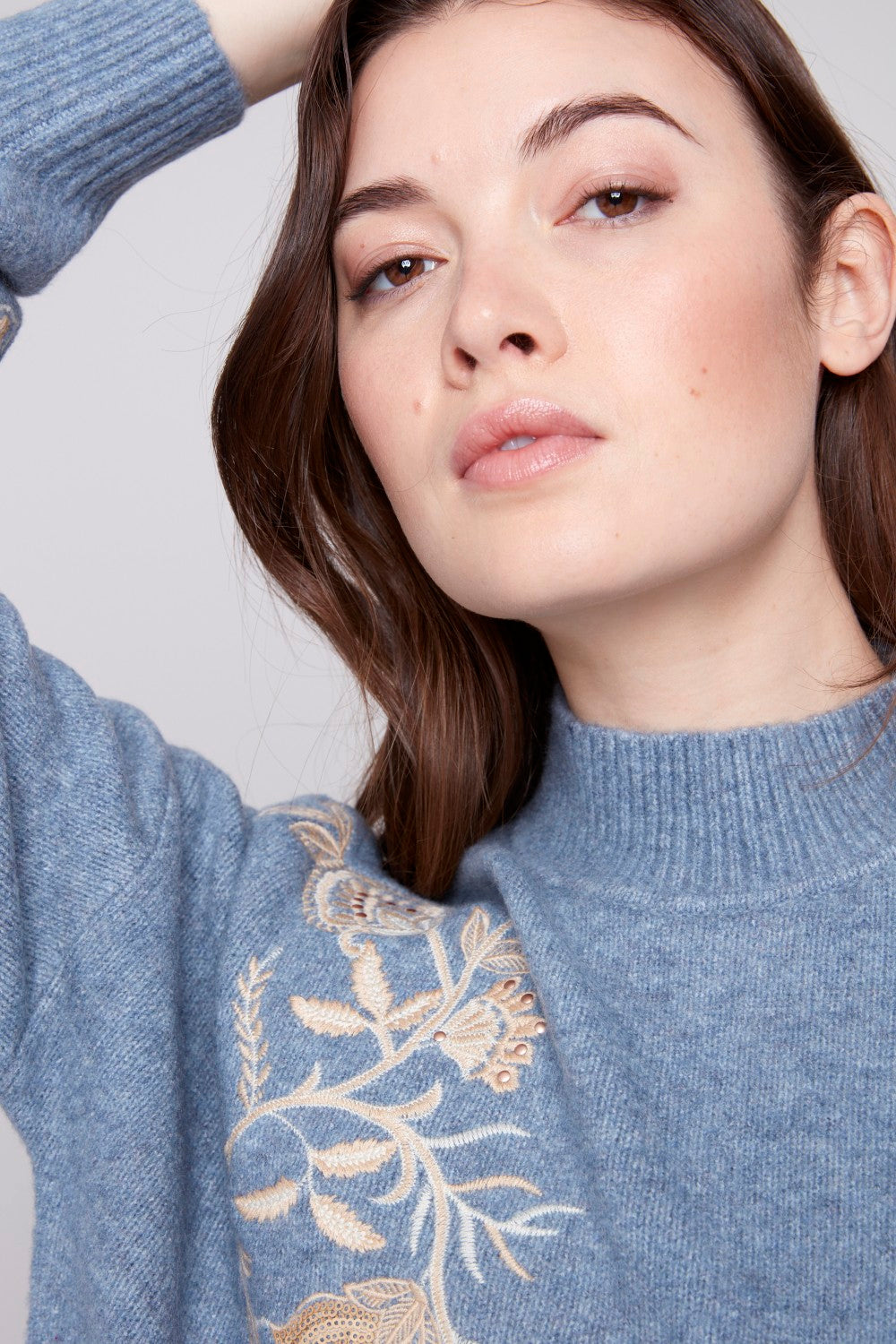 Charlie B Sweater C2856-018C-011 H-Denim