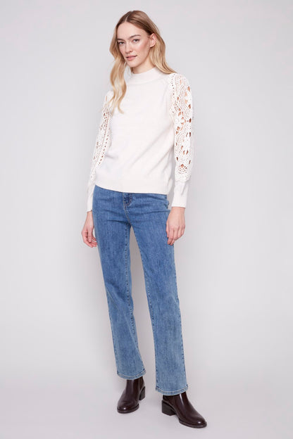 Charlie B Pullover C2865-736A-276 ECRU