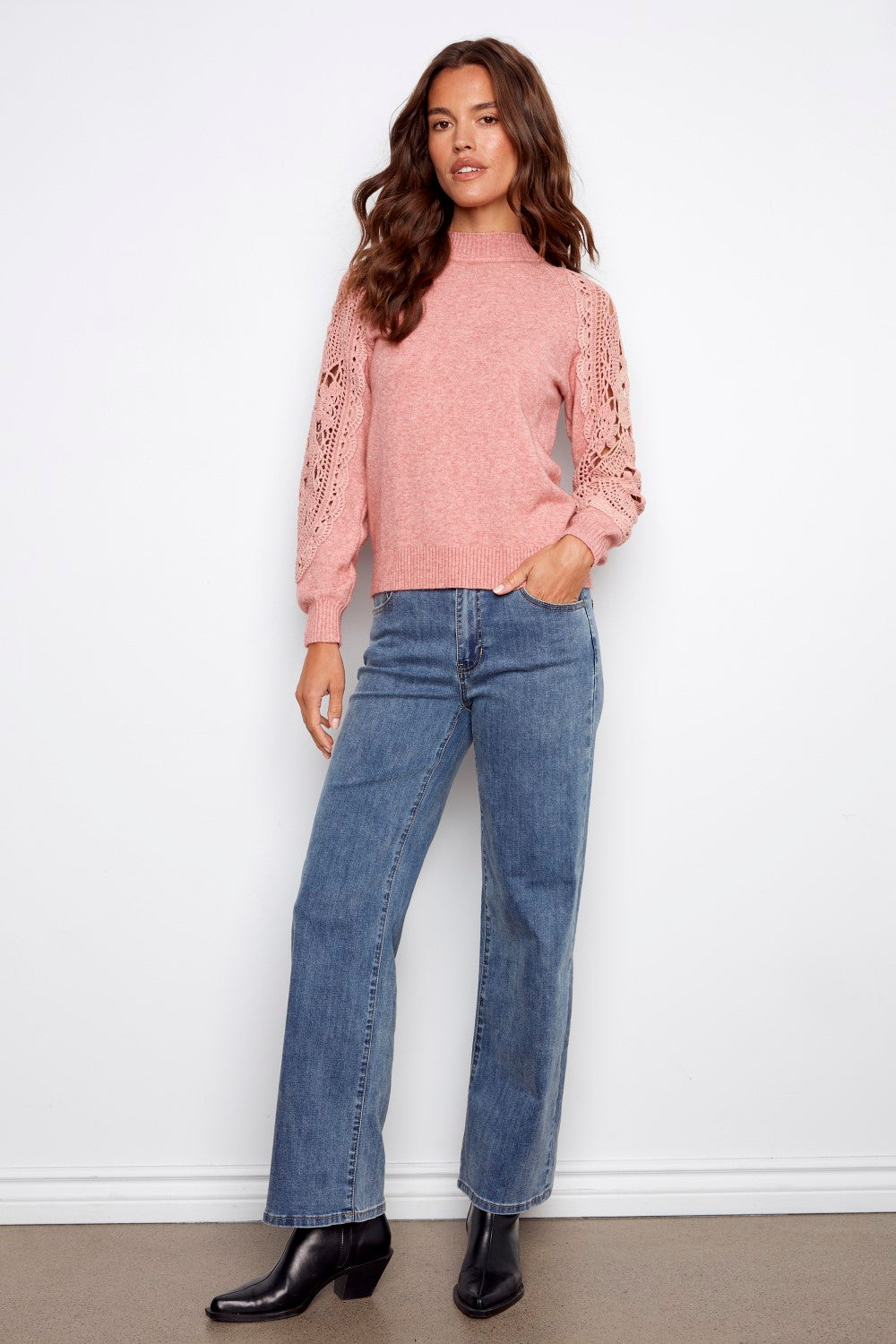 Charlie B Pullover C2865-736A-276 ECRU