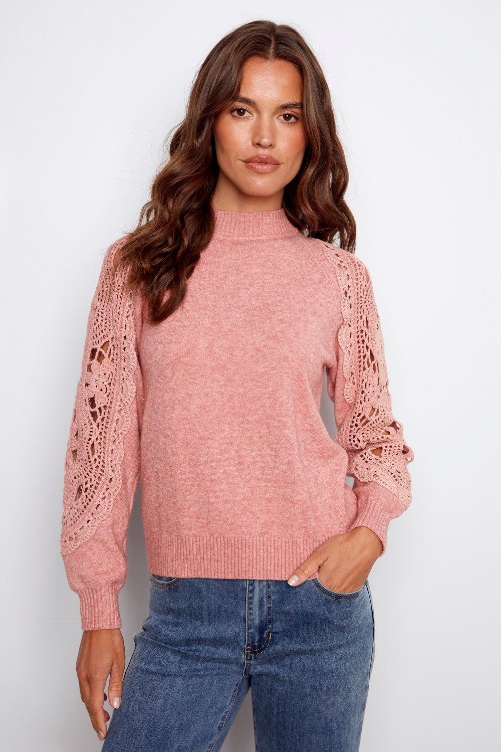Charlie B Pullover C2865-736A-276 ECRU