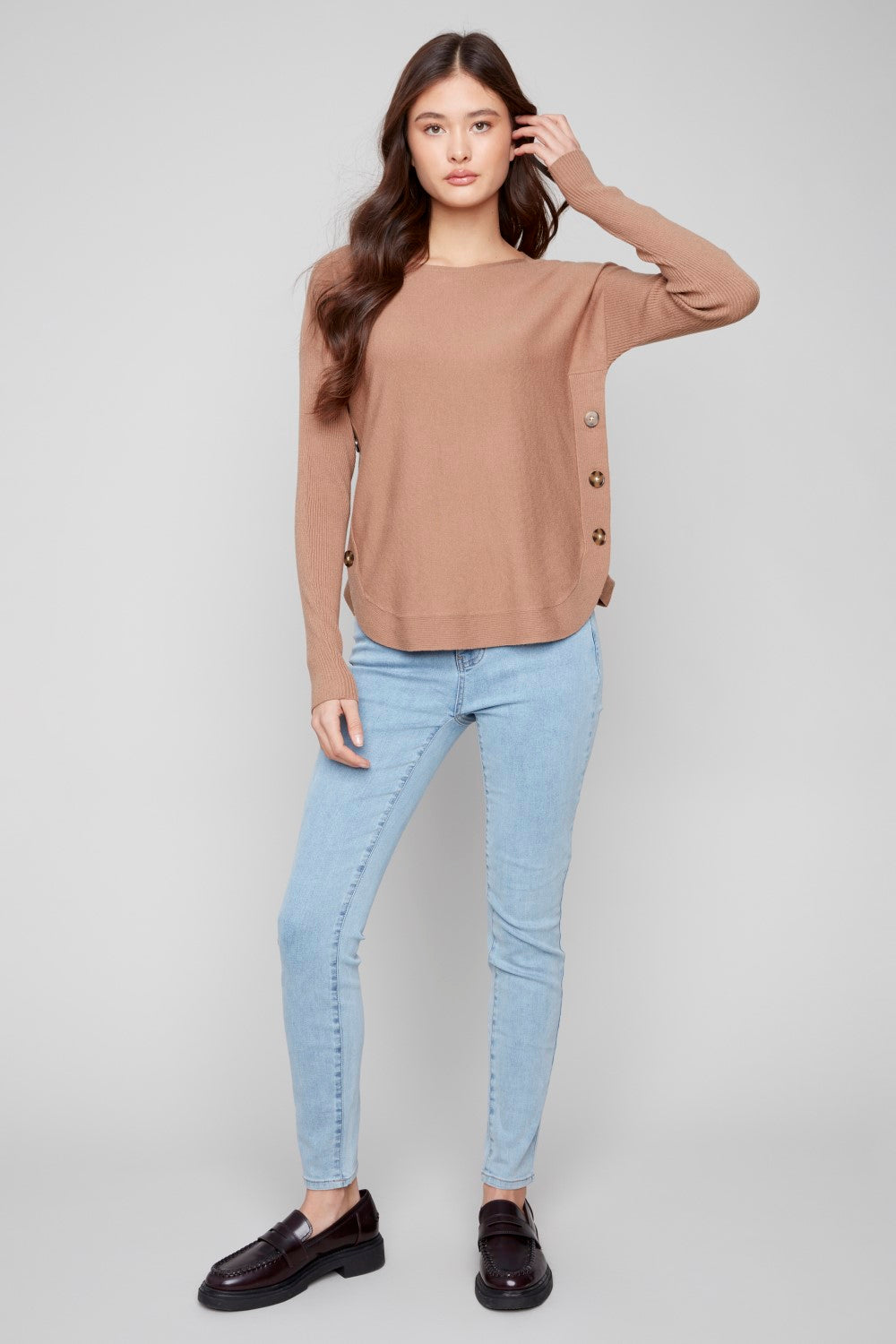 Charlie B Sweater C2871-464A-610 Truffle