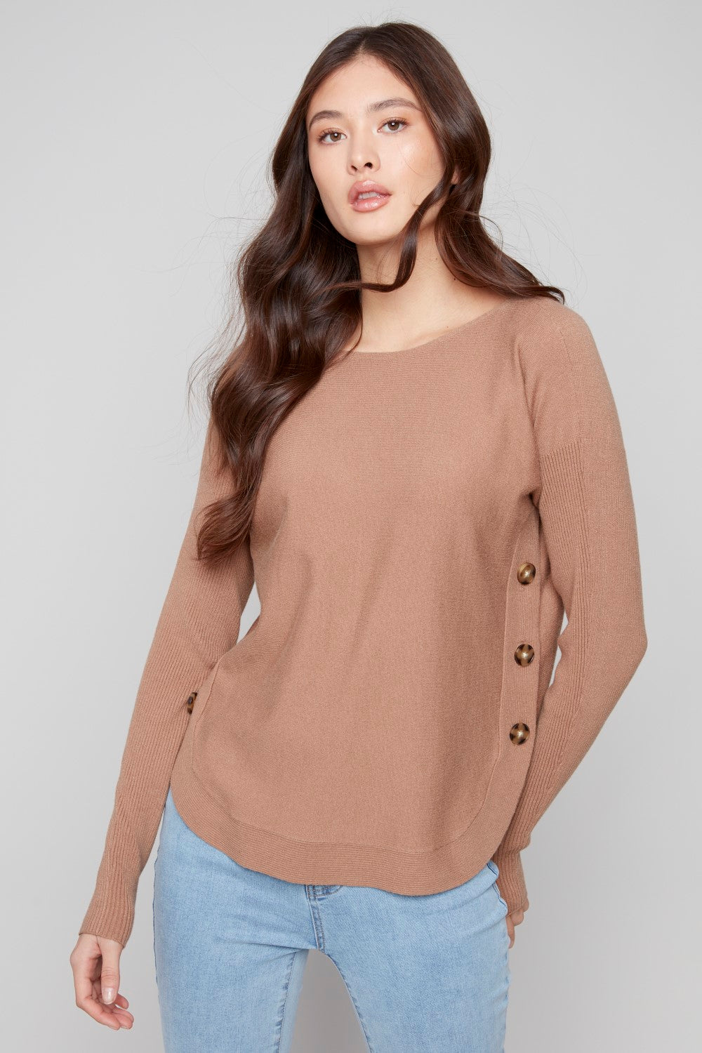 Charlie B Sweater C2871-464A-610 Truffle