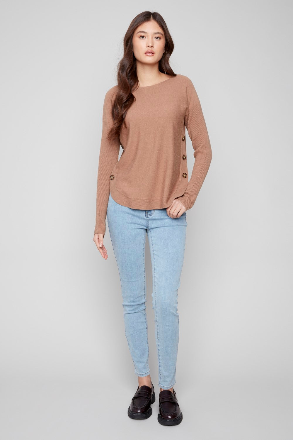 Charlie B Sweater C2871-464A-610 Truffle