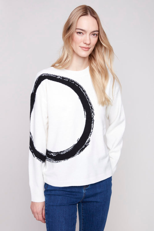 Charlie B Sweater C2882-018C-P276 Ecru