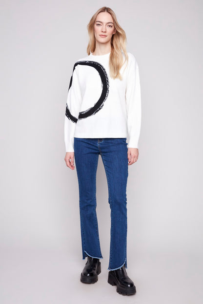 Charlie B Sweater C2882-018C-P276 Ecru