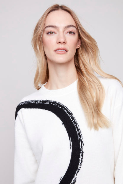 Charlie B Sweater C2882-018C-P276 Ecru