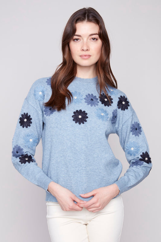 Charlie B Sweater C2891-974A-011 H-Denim
