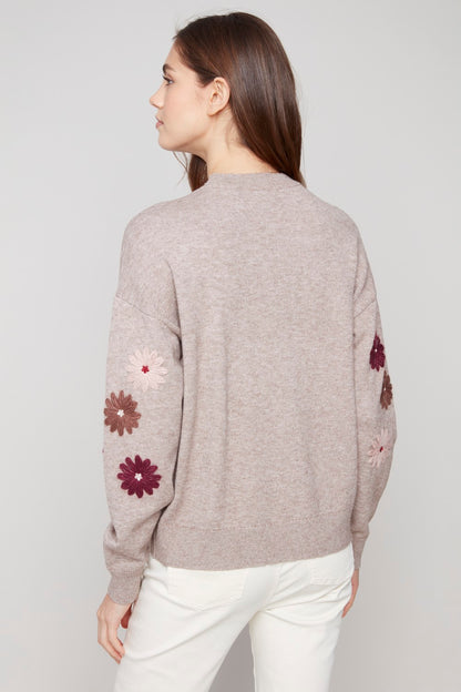 Charlie B Sweater C2891-974A-912 H-Taupe