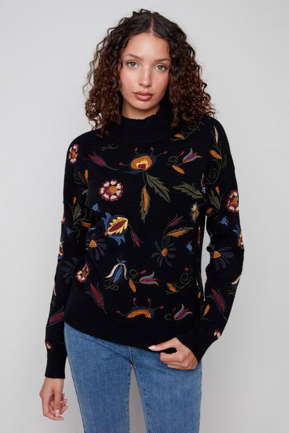 Charlie B Pullover C2893-736A-P001 Schwarz