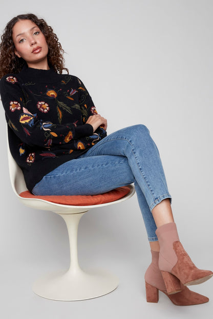 Charlie B Pullover C2893-736A-P001 Schwarz