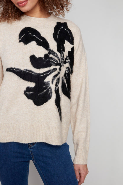 Charlie B Sweater C2906Q-018C-P402 Flowers