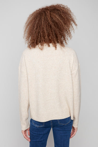 Charlie B Sweater C2906Q-018C-P402 Flowers