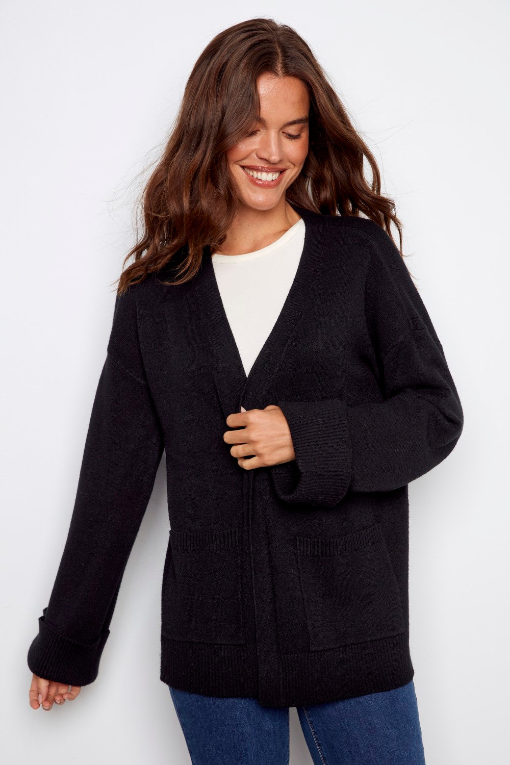 Charlie B Cardigan C2937-974A-001 Black