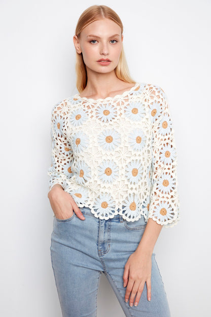 Charlie B Sweater C2941-267C-P262 Powder