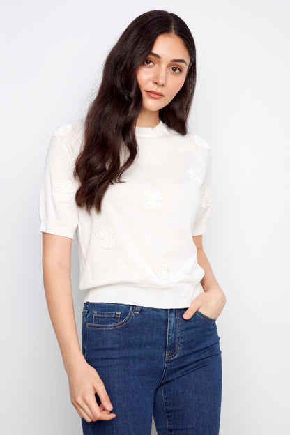 Charlie B Top C2969-626B-002 Weiß