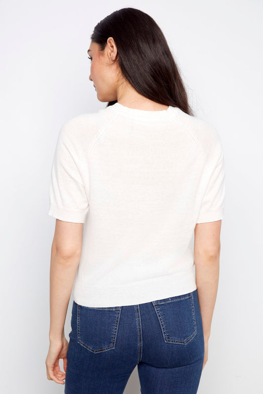 Charlie B Top C2969-626B-002 Weiß