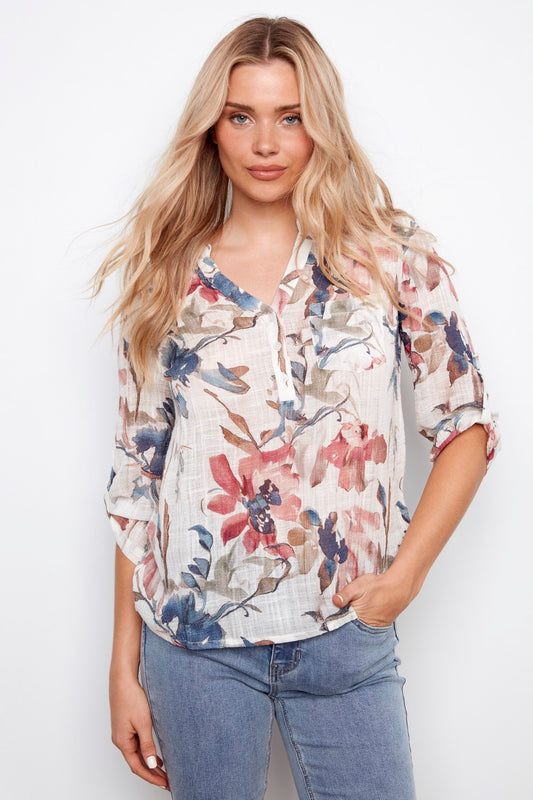 Charlie B Blouse C4188DR-274C-P164 Artist