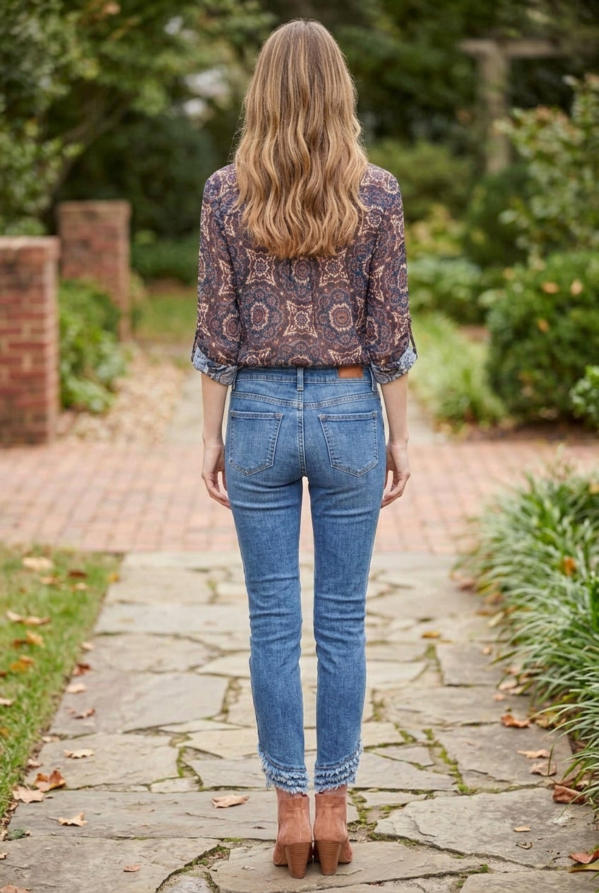 Charlie B Blouse C4308PR-335C-P926 Medallion