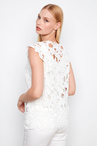 Charlie B Top C4689-584C-002 White