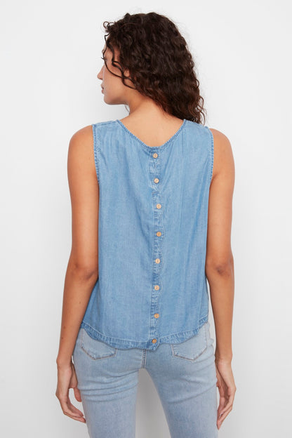 Charlie B Top C4698-578C-156 Mittelblau