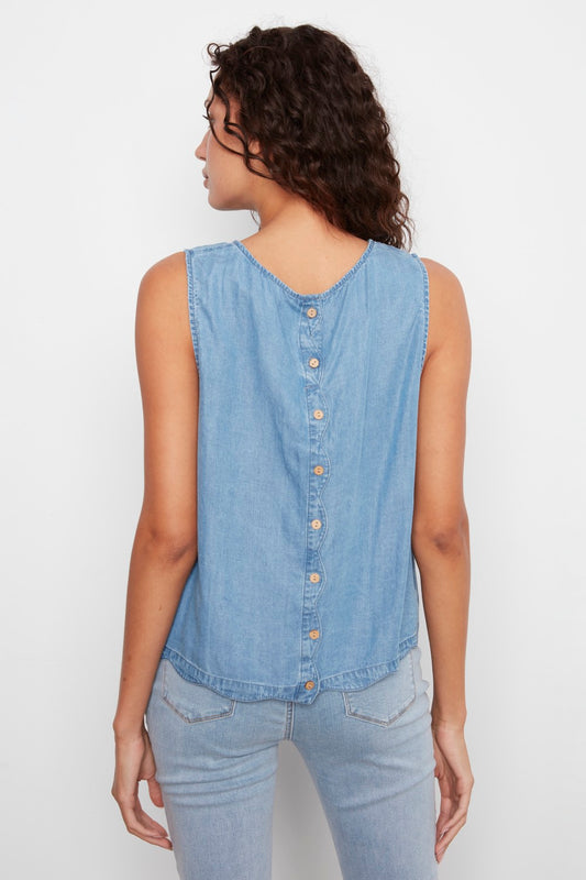 Charlie B Top C4698-578C-156 Medium Blue