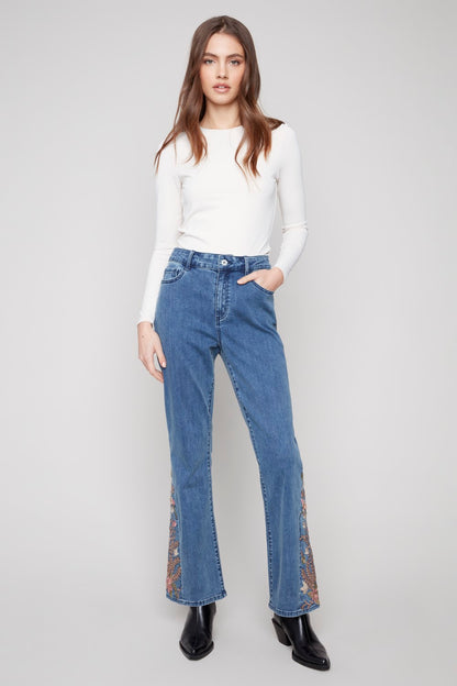 Charlie B Jeans C5574R-431A-156 mittelblau
