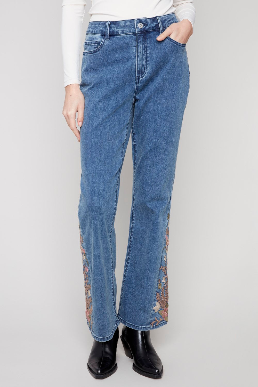 Charlie B Jeans C5574R-431A-156 mittelblau