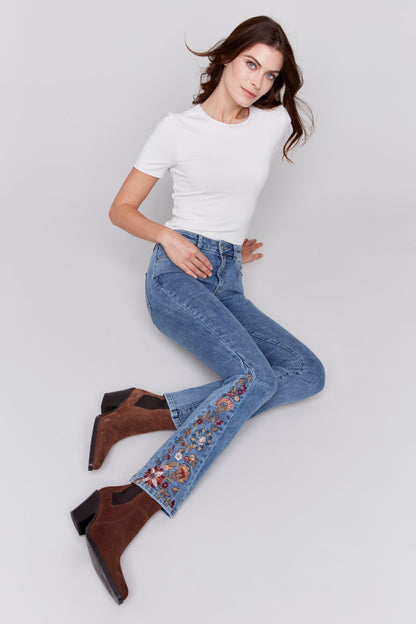 Charlie B Jeans C5574-431A-156 Azul mediano