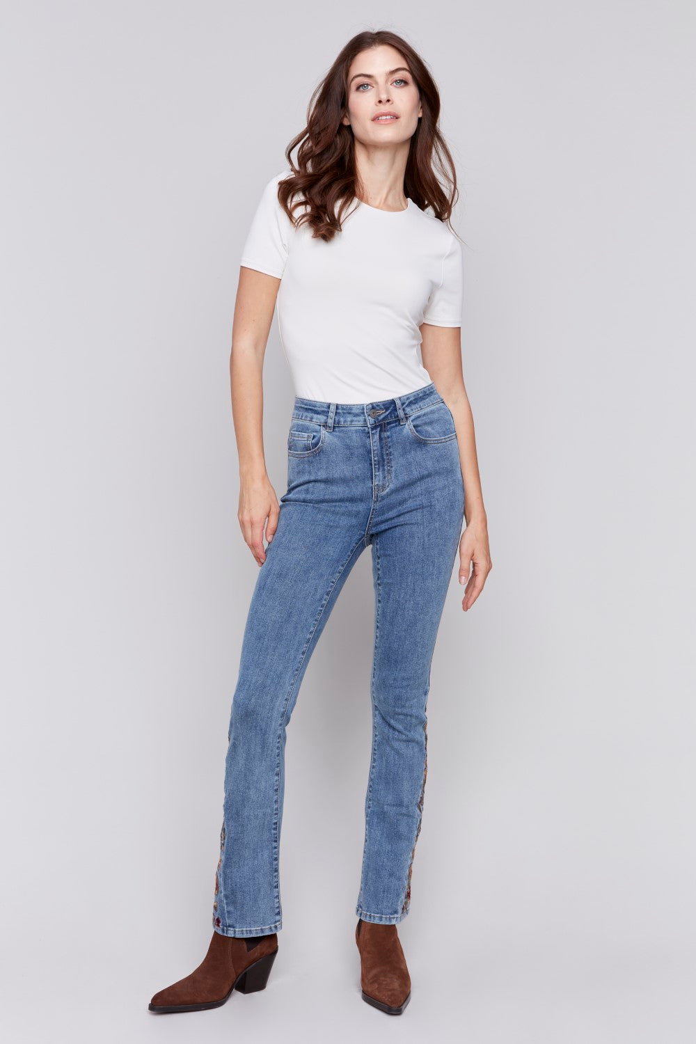 Charlie B Jeans C5574-431A-156 Azul mediano