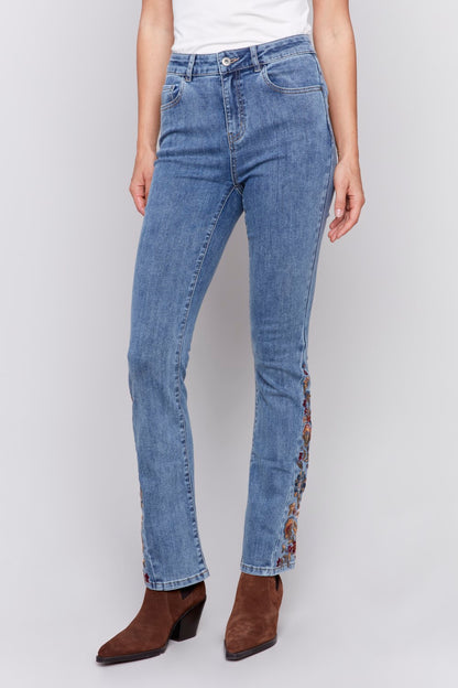 Charlie B Jeans C5574-431A-156 Azul mediano