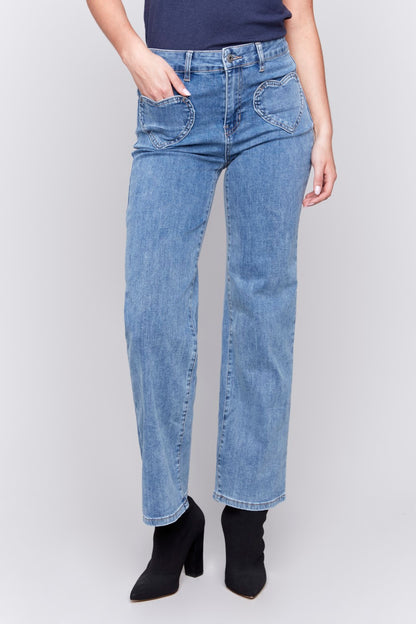 Charlie B Jeans C5574-431A-156 Azul mediano