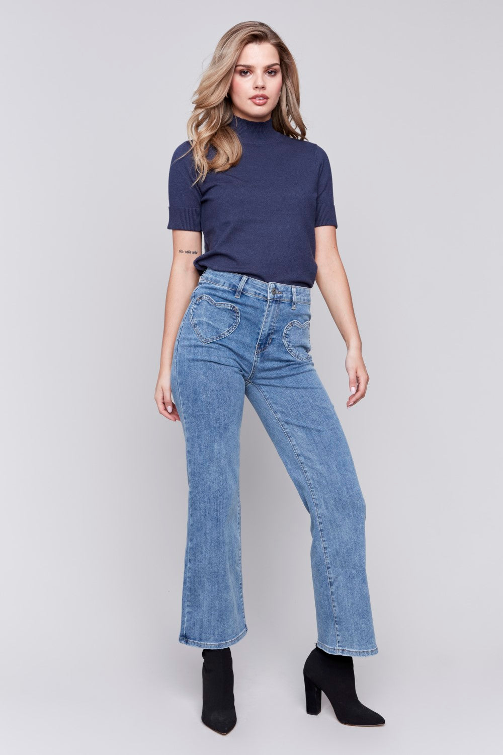 Charlie B Jeans C5574-431A-156 Azul mediano