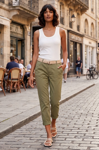Charlie B Pant C5625R-207C-375 Celadon