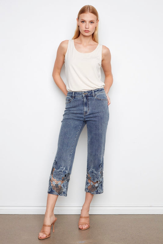 Charlie B Jeans C5648R-431A-156 Medium Blue