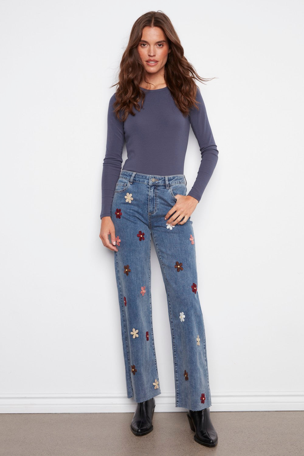 Charlie B Jeans Pant C5665-431A-156 Medium Blue