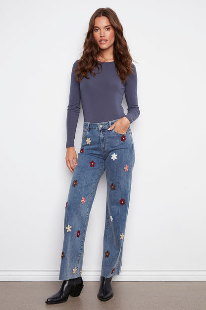 Charlie B Jeans Pant C5665-431A-156 Medium Blue