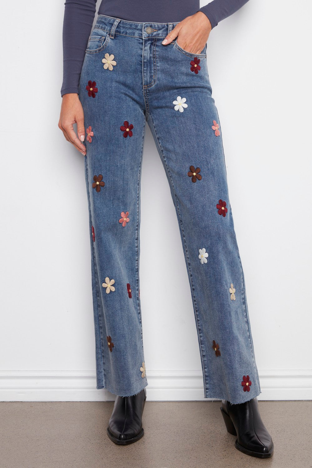 Charlie B Jeans Pant C5665-431A-156 Medium Blue