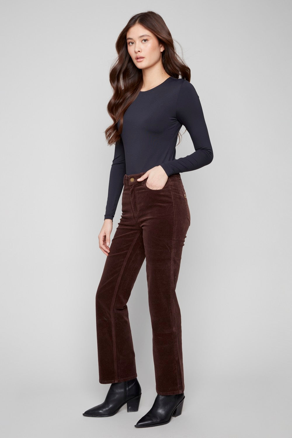 Charlie B Pant C5684-660B-212 Mocha